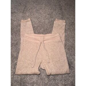 LC Lauren Conrad Sand Colored High-Waisted Jogger Leggings - Small